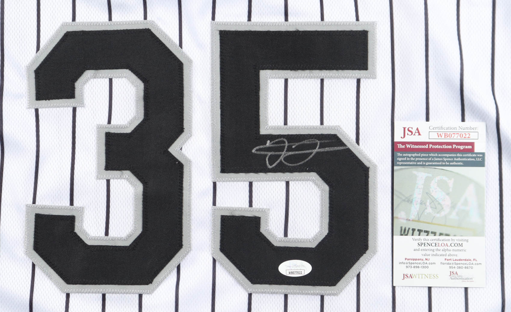 Frank Thomas Signed Jersey (JSA) at PristineAuction.com Frank Thomas Signed Jersey (JSA) at PristineAuction.com