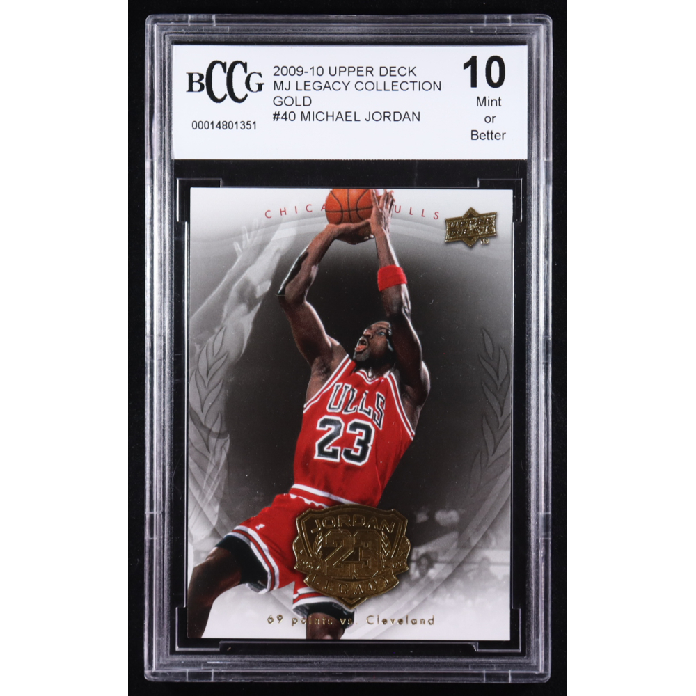 Michael Jordan 2009-10 Upper Deck Michael Jordan Legacy Collection Gold #40 (BCCG 10) at PristineAuction.com