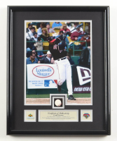 Frank Thomas Big League Challenge Upper Deck Collectibles Custom Frame with Piece of Game-Used Baseball at PristineAuction.com