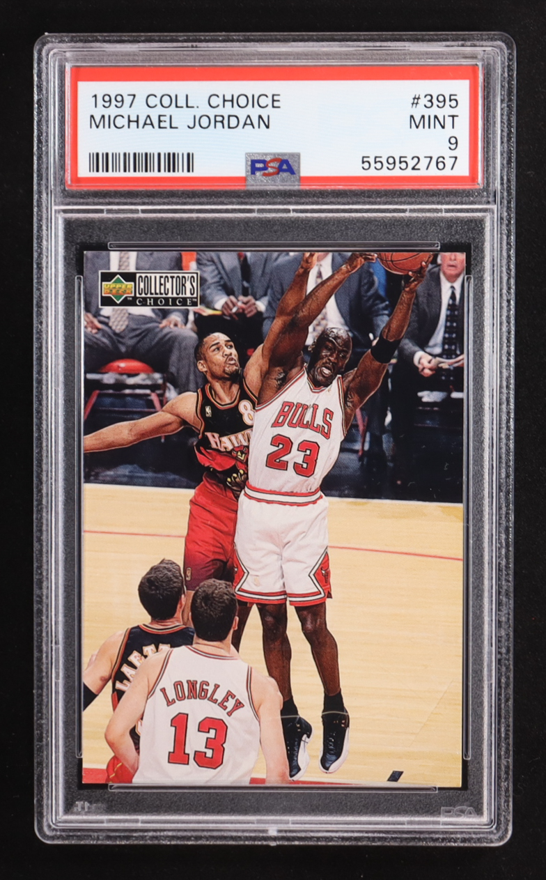 Michael Jordan 1997-98 Collector's Choice MM #395 (PSA 9) at PristineAuction.com Michael Jordan 1997-98 Collector's Choice MM #395 (PSA 9) at PristineAuction.com