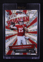 Fernando Mendoza 2025 Wild Card Alumination Comix Heisman Winner Red and White Sparkle #ACHO-FM02 #1/3 RC at PristineAuction.com