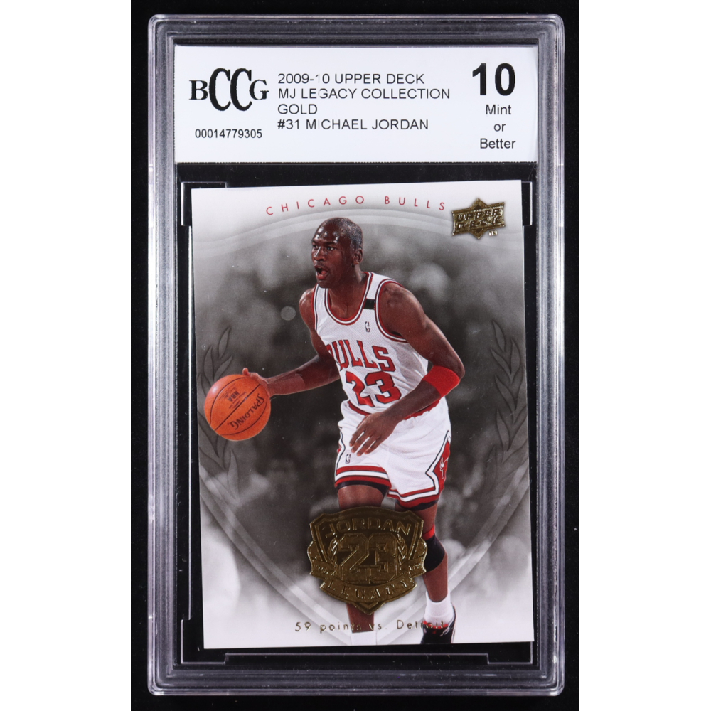 Michael Jordan 2009-10 Upper Deck Michael Jordan Legacy Collection Gold #31 (BCCG 10) at PristineAuction.com