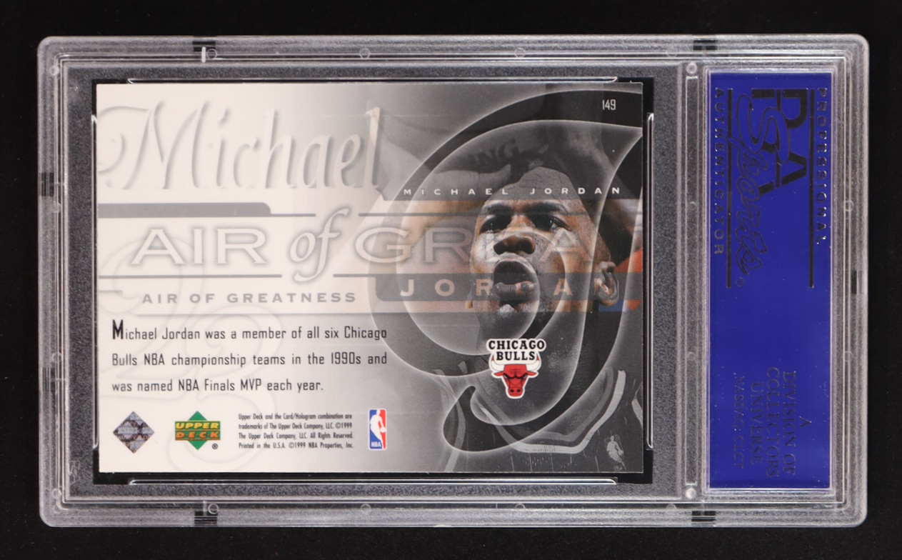 Michael Jordan 1999-00 Upper Deck AIR #149 (PSA 9) at PristineAuction.com Michael Jordan 1999-00 Upper Deck AIR #149 (PSA 9) at PristineAuction.com