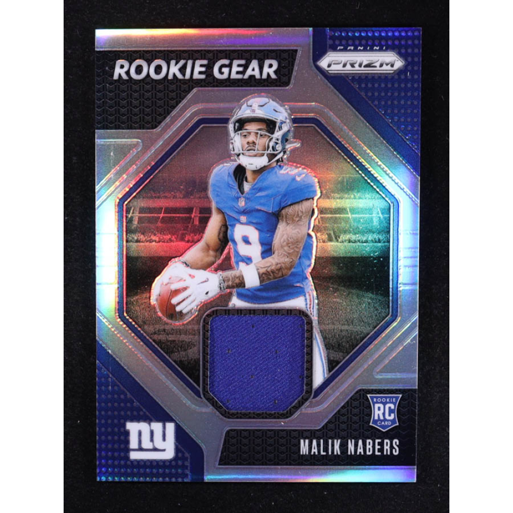 Malik Nabers 2024 Panini Prizm Rookie Gear #4 RC at PristineAuction.com