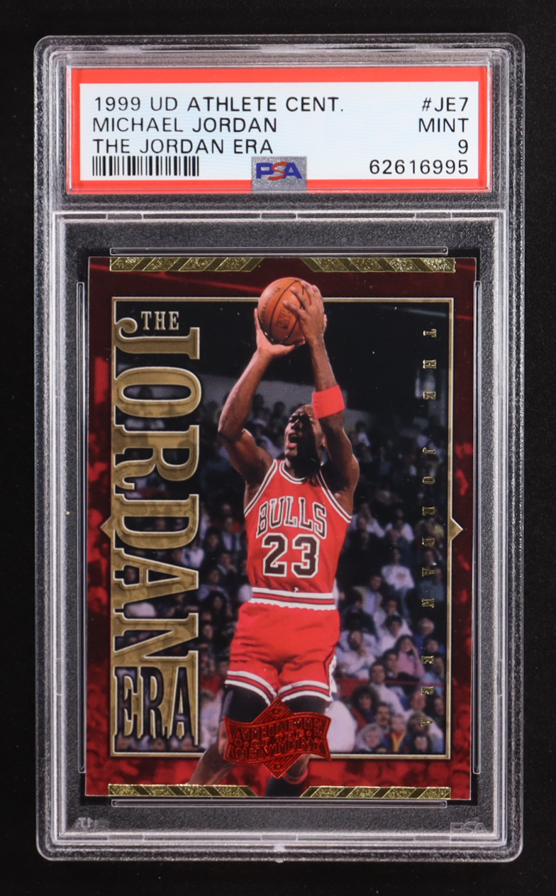 Michael Jordan 1999 Upper Deck Michael Jordan Athlete of the Century The Jordan Era #JE7 (PSA 9) at PristineAuction.com Michael Jordan 1999 Upper Deck Michael Jordan Athlete of the Century The Jordan Era #JE7 (PSA 9) at PristineAuction.com