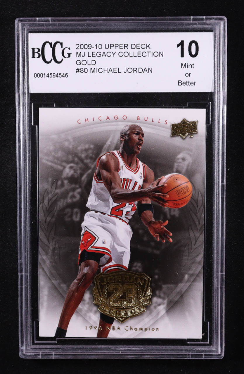 Michael Jordan 2009-10 Upper Deck Michael Jordan Legacy Collection Gold #80 (BCCG 10) at PristineAuction.com Michael Jordan 2009-10 Upper Deck Michael Jordan Legacy Collection Gold #80 (BCCG 10) at PristineAuction.com
