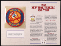 1952 Yankees Commemorative Patch Display at PristineAuction.com