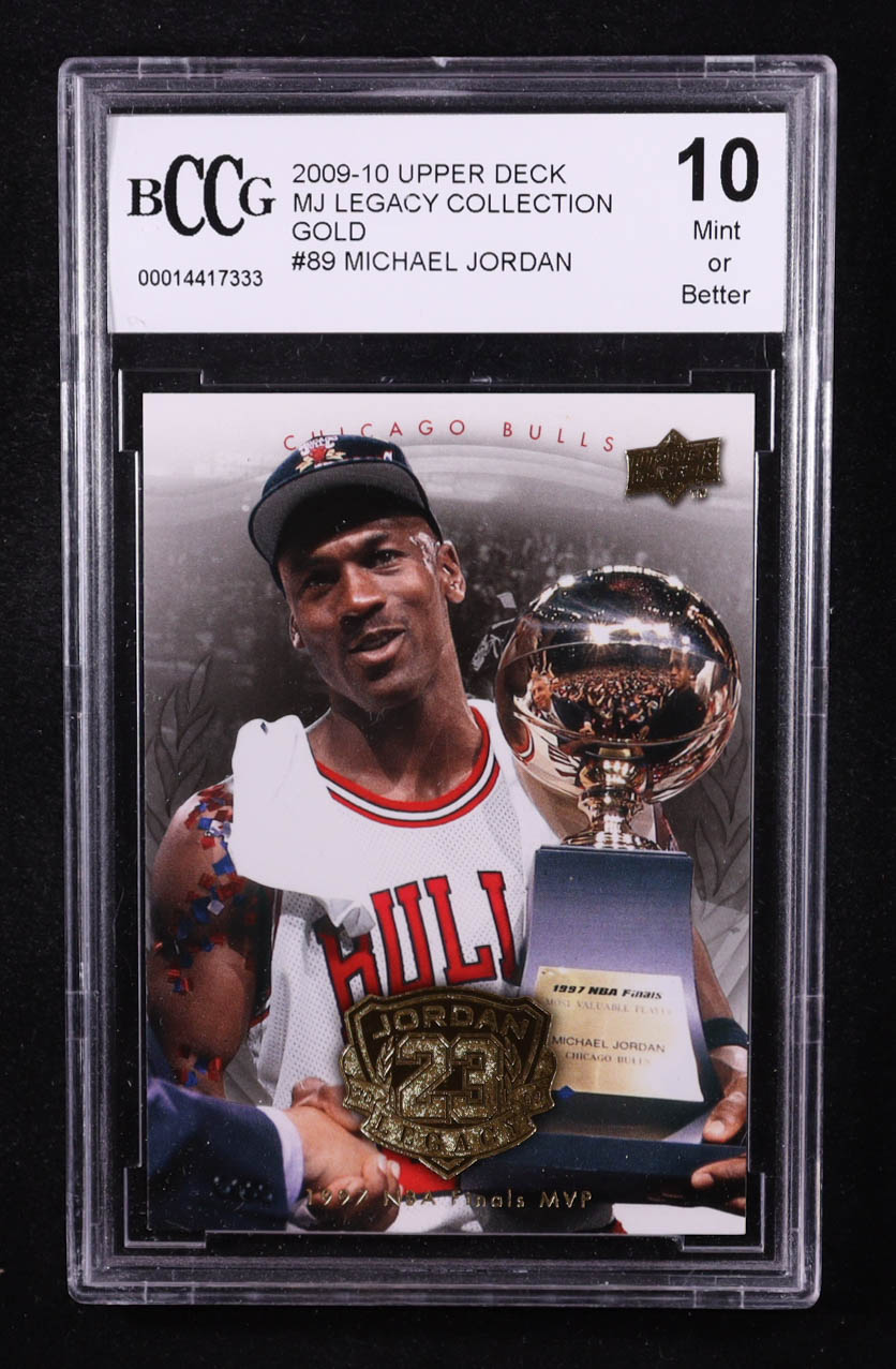 Michael Jordan 2009-10 Upper Deck Michael Jordan Legacy Collection Gold #89 (BCCG 10) at PristineAuction.com Michael Jordan 2009-10 Upper Deck Michael Jordan Legacy Collection Gold #89 (BCCG 10) at PristineAuction.com
