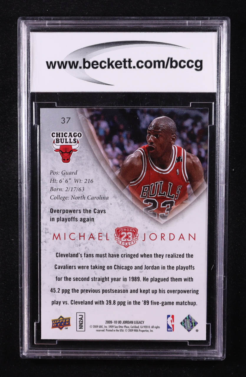 Michael Jordan 2009-10 Upper Deck Michael Jordan Legacy Collection Gold #37 (BCCG 10) at PristineAuction.com Michael Jordan 2009-10 Upper Deck Michael Jordan Legacy Collection Gold #37 (BCCG 10) at PristineAuction.com