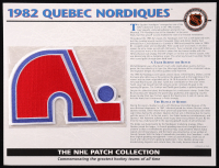 1982 Nordiques Commemorative Patch Display at PristineAuction.com