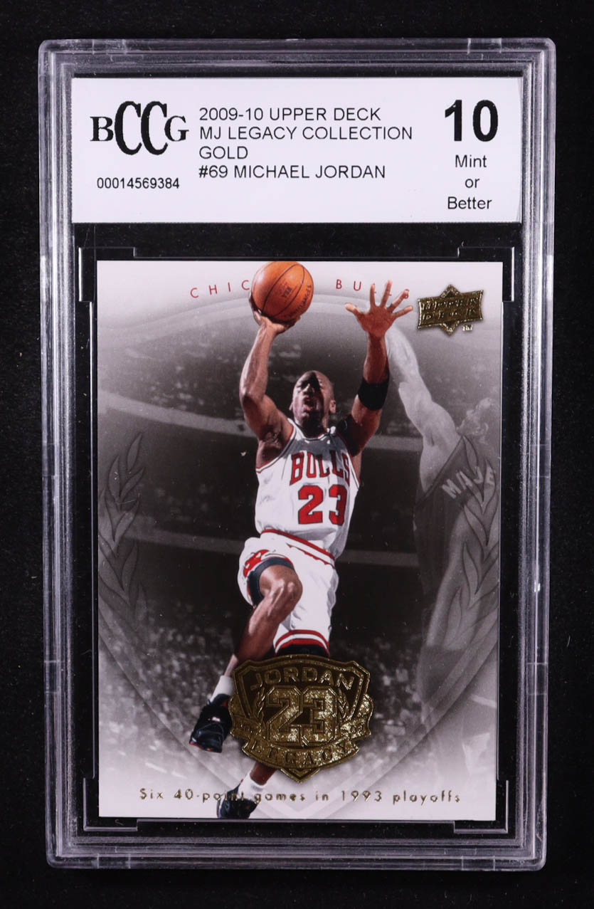 Michael Jordan 2009-10 Upper Deck Michael Jordan Legacy Collection Gold #69 (BCCG 10) at PristineAuction.com Michael Jordan 2009-10 Upper Deck Michael Jordan Legacy Collection Gold #69 (BCCG 10) at PristineAuction.com