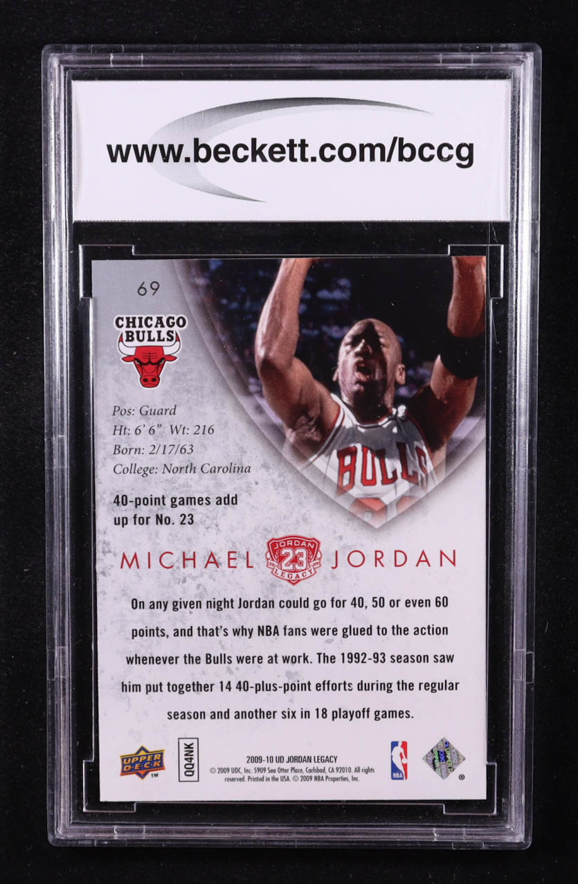 Michael Jordan 2009-10 Upper Deck Michael Jordan Legacy Collection Gold #69 (BCCG 10) at PristineAuction.com Michael Jordan 2009-10 Upper Deck Michael Jordan Legacy Collection Gold #69 (BCCG 10) at PristineAuction.com