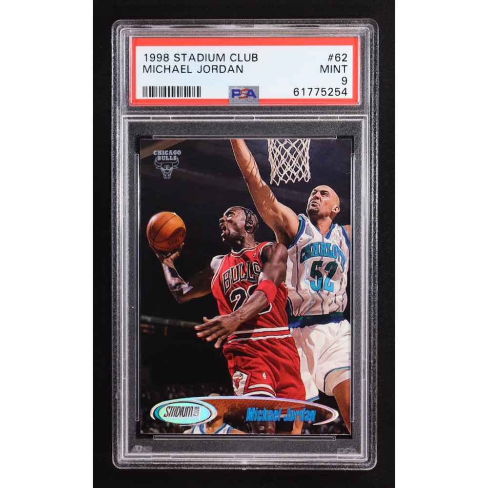 Michael Jordan 1998-99 Stadium Club #62 (PSA 9) at PristineAuction.com