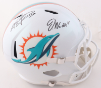 Tua Tagovailoa & Jaylen Waddle Signed Dolphins Full-Size Speed Helmet (Fanatics) at PristineAuction.com