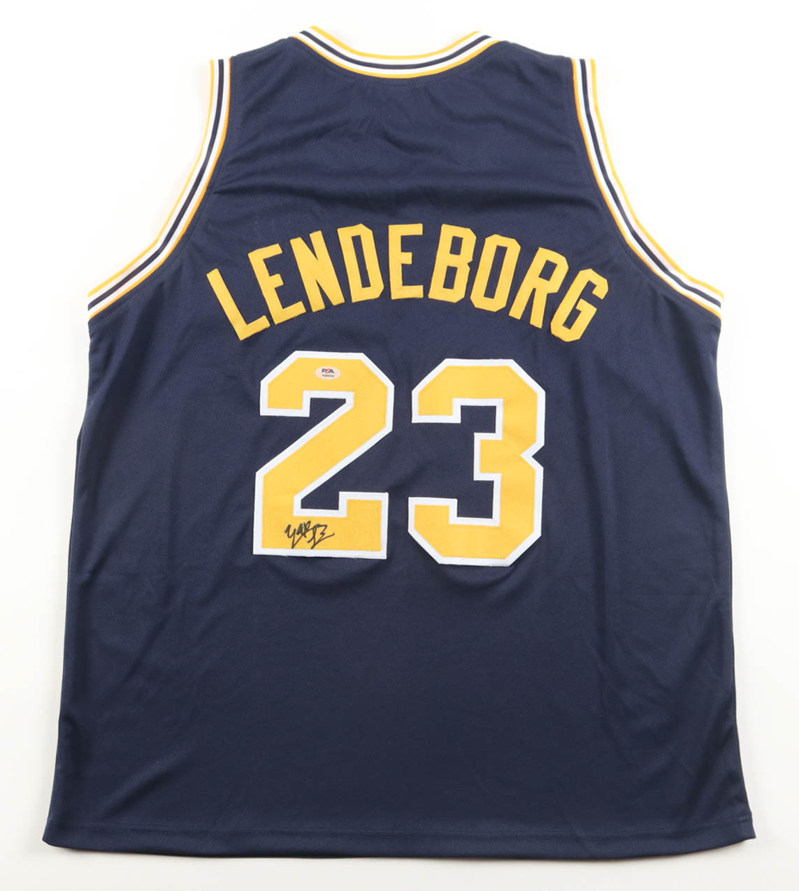 Yaxel Lendeborg Signed Jersey (PSA) at PristineAuction.com Yaxel Lendeborg Signed Jersey (PSA) at PristineAuction.com