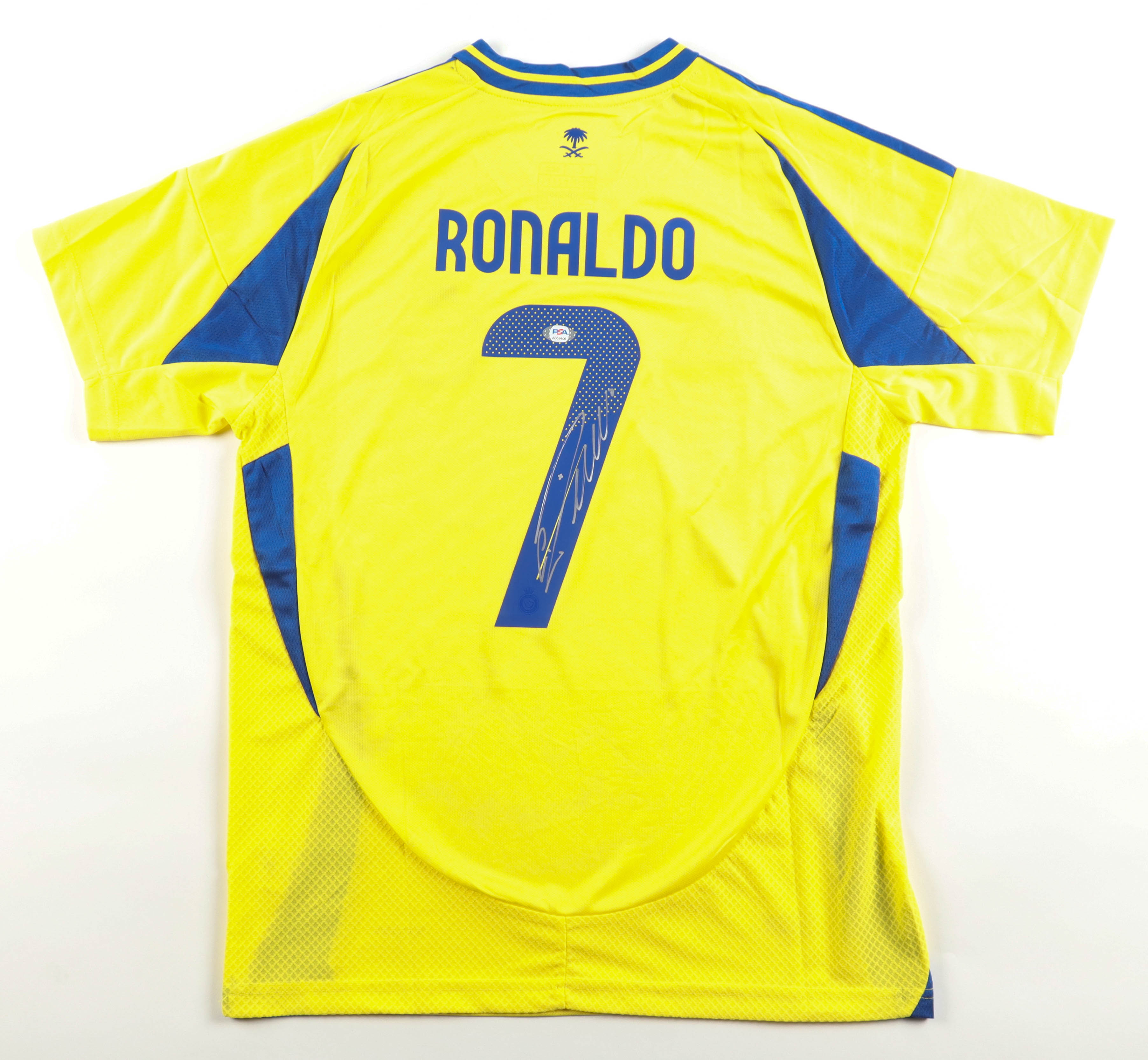 Cristiano Ronaldo Signed Al-Nassr FC Adidas Authentic Jersey (PSA) at PristineAuction.com Cristiano Ronaldo Signed Al-Nassr FC Adidas Authentic Jersey (PSA) at PristineAuction.com