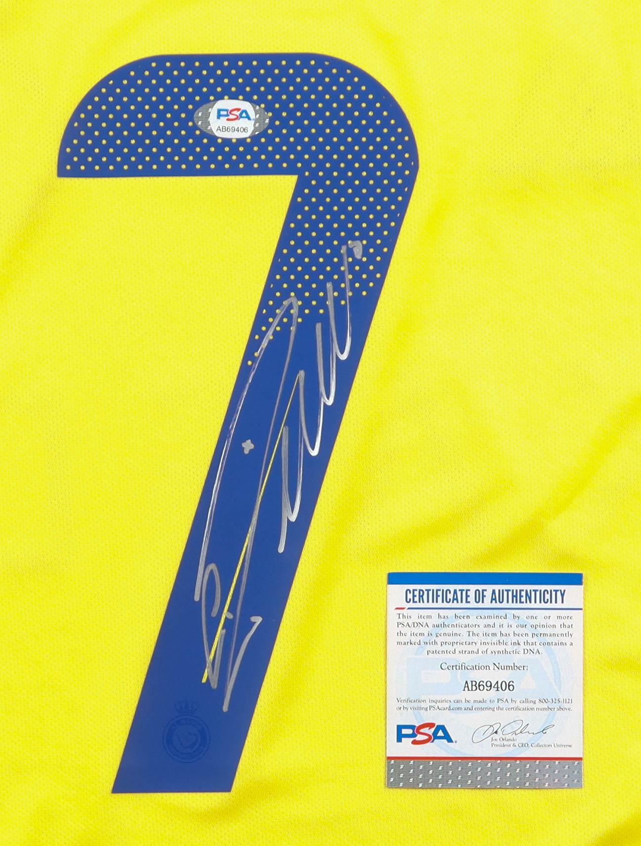 Cristiano Ronaldo Signed Al-Nassr FC Adidas Authentic Jersey (PSA) at PristineAuction.com Cristiano Ronaldo Signed Al-Nassr FC Adidas Authentic Jersey (PSA) at PristineAuction.com