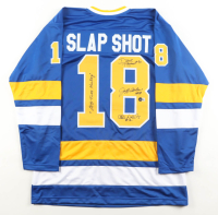 Dave Hanson, Allan Nicholls, & Jeff Carlson Signed Jersey Inscribed "Old Time Hockey" (Beckett) at PristineAuction.com