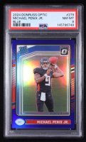 Michael Penix Jr. 2024 Donruss Optic Blue #279 #164/199 RC (PSA 8) at PristineAuction.com