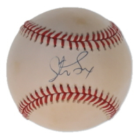 Steve Sax Twice-Signed Signed OAL Baseball (JSA) at PristineAuction.com