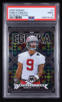 Emeka Egbuka 2025 Panini Mosaic Introductions #1 RC (PSA 9) at PristineAuction.com
