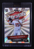 Fernando Mendoza 2025 Wild Card Comix Heisman Bloomington Winner White and Silver Rainbow Foil #ACBL-FM04 #4/5 RC at PristineAuction.com