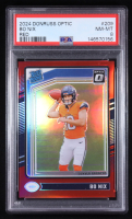 Bo Nix 2024 Donruss Optic Red #209 #050/125 RC (PSA 8) at PristineAuction.com