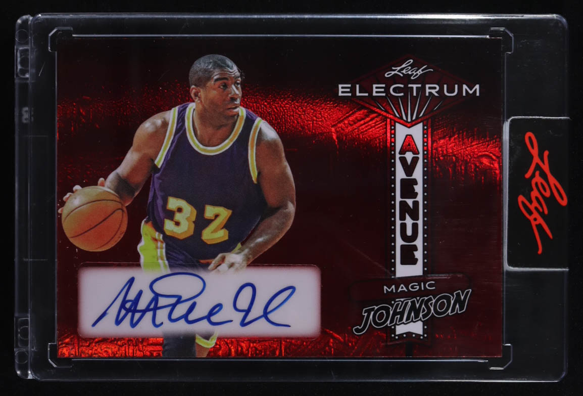 Magic Johnson 2024 Leaf Electrum Avenue Spectrum Red #EAMJ1 #1/2 at PristineAuction.com Magic Johnson 2024 Leaf Electrum Avenue Spectrum Red #EAMJ1 #1/2 at PristineAuction.com