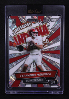 Fernando Mendoza 2025 Wild Card Comix Undefeated Indiana Red and White Silver Foil #ACBL-FM05 #2/4 RC at PristineAuction.com