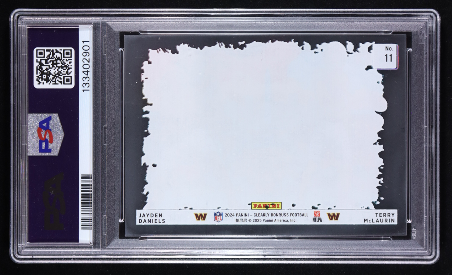 Terry McLaurin / Jayden Daniels 2024 Clearly Donruss Downtown Duos #11 (PSA 9) at PristineAuction.com Terry McLaurin / Jayden Daniels 2024 Clearly Donruss Downtown Duos #11 (PSA 9) at PristineAuction.com