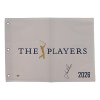 Jordan Spieth Signed 2026 The Players Championship Golf Pin Flag (PSA) at PristineAuction.com