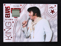 Elvis Presley 2024 Leaf Elvis Presley Icons Collection Fit for a King Memorabilia Red Sparkle Holofoil #FK20 #13/99 at PristineAuction.com
