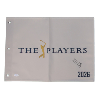Sam Burns Signed 2026 The Players Championship Golf Pin Flag (PSA) at PristineAuction.com