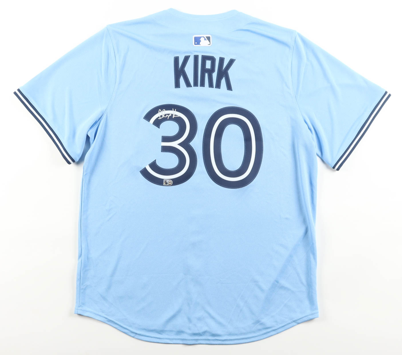 Alejandro Kirk Signed Blue Jays Nike Authentic Jersey (MLB) at PristineAuction.com Alejandro Kirk Signed Blue Jays Nike Authentic Jersey (MLB) at PristineAuction.com