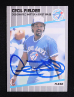 Cecil Fielder Signed 1989 Fleer #232 (Beckett) at PristineAuction.com
