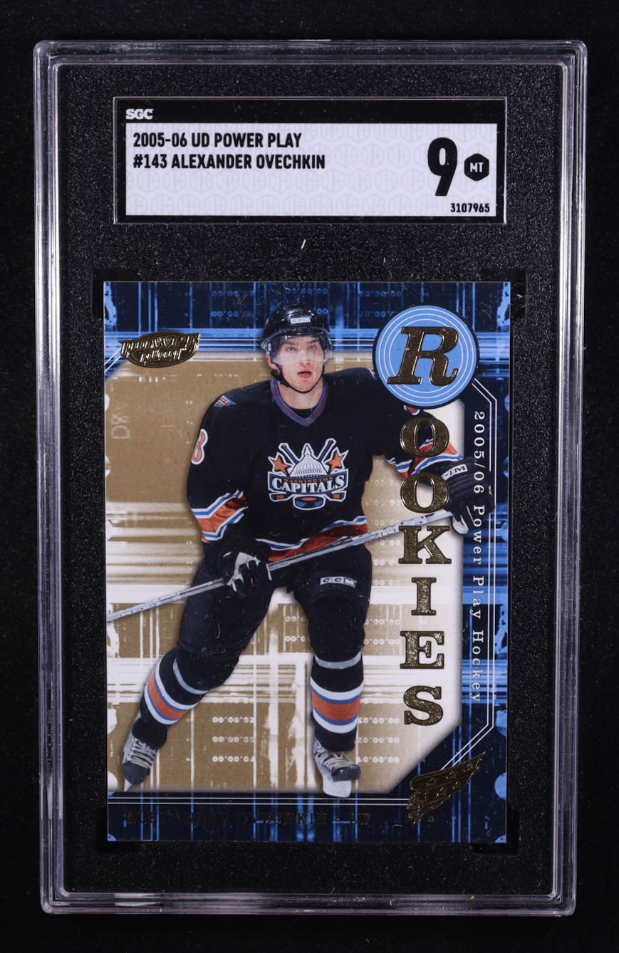 Alexander Ovechkin 2005-06 Upper Deck Power Play #143 RC (SGC 9) at PristineAuction.com Alexander Ovechkin 2005-06 Upper Deck Power Play #143 RC (SGC 9) at PristineAuction.com