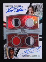 Miguel Cabrera / Ronald Acuna Jr. 2023 Topps Sterling Sterling Sets Dual Autograph Relics Red #SDARCAJ #4/5 at PristineAuction.com