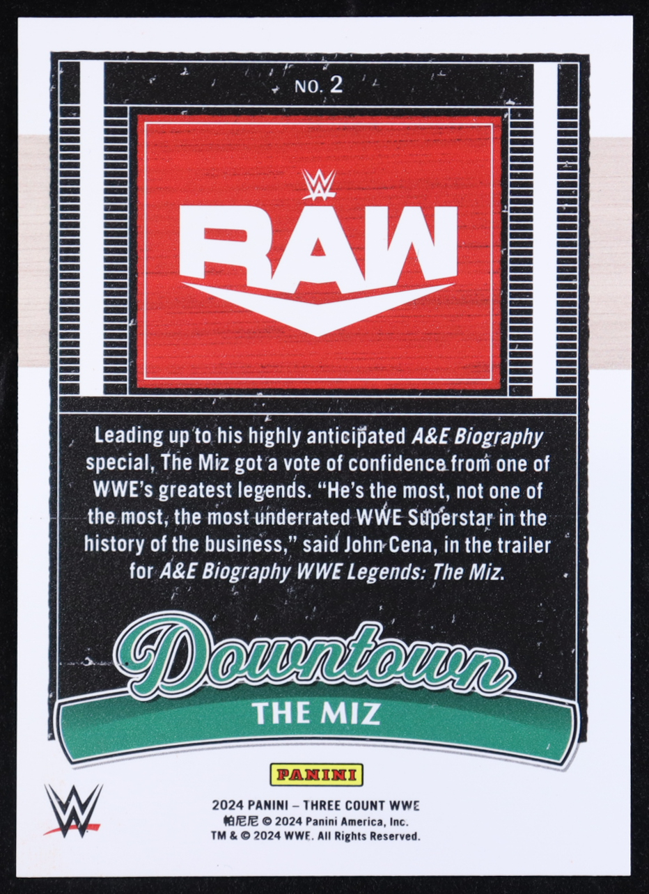 The Miz 2024 Panini Three Count WWE Downtown #2 at PristineAuction.com The Miz 2024 Panini Three Count WWE Downtown #2 at PristineAuction.com