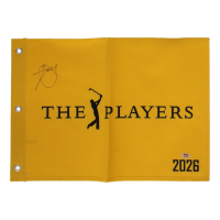 Xander Schauffele Signed 2026 The Players Championship Golf Pin Flag (PSA) at PristineAuction.com