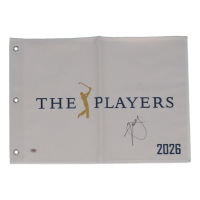 Xander Schauffele Signed 2026 The Players Championship Golf Pin Flag (PSA) at PristineAuction.com