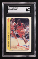 Michael Jordan 1986-87 Fleer Stickers #8 RC (SGC 6) at PristineAuction.com