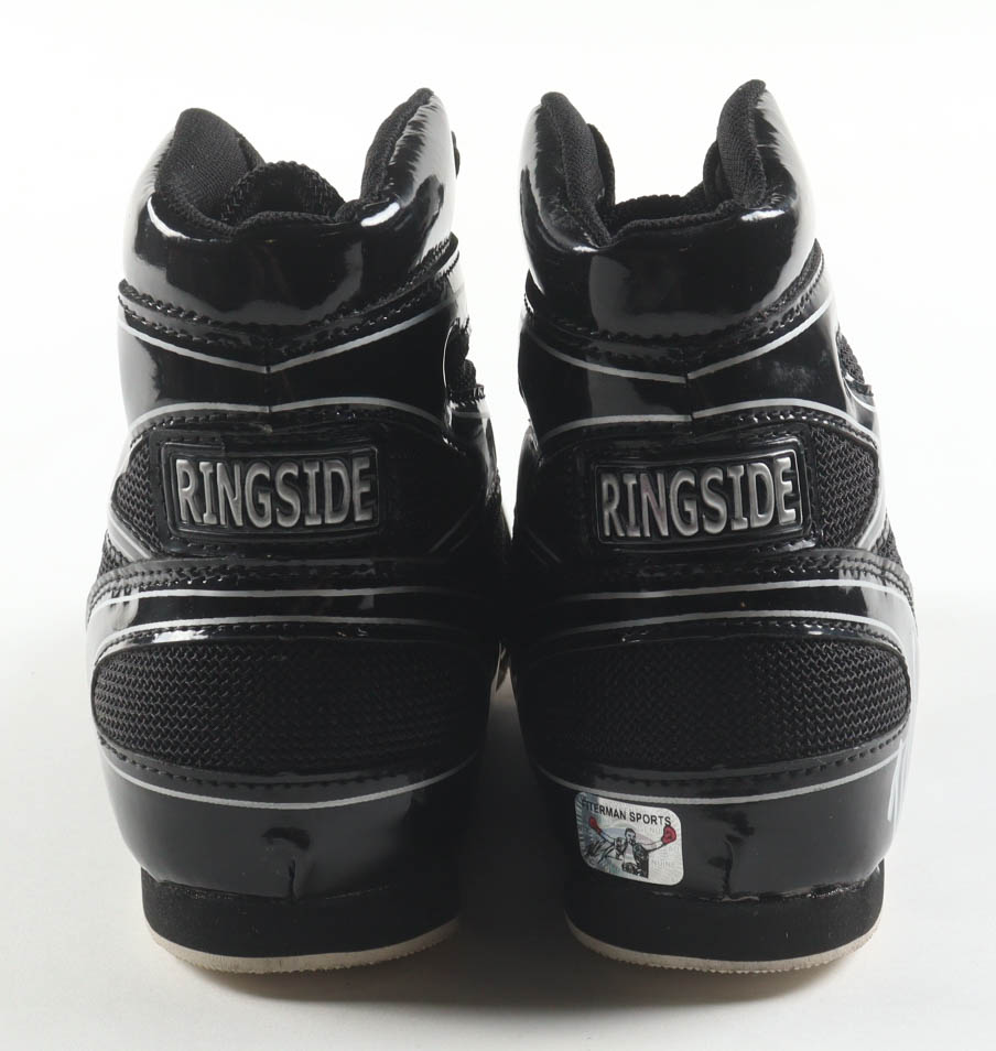 Mike Tyson Signed Ringside Set of (2) Boxing Shoes with Leroy Neiman Photoback Display Case (PSA & Tyson) at PristineAuction.com Mike Tyson Signed Ringside Set of (2) Boxing Shoes with Leroy Neiman Photoback Display Case (PSA & Tyson) at PristineAuction.com
