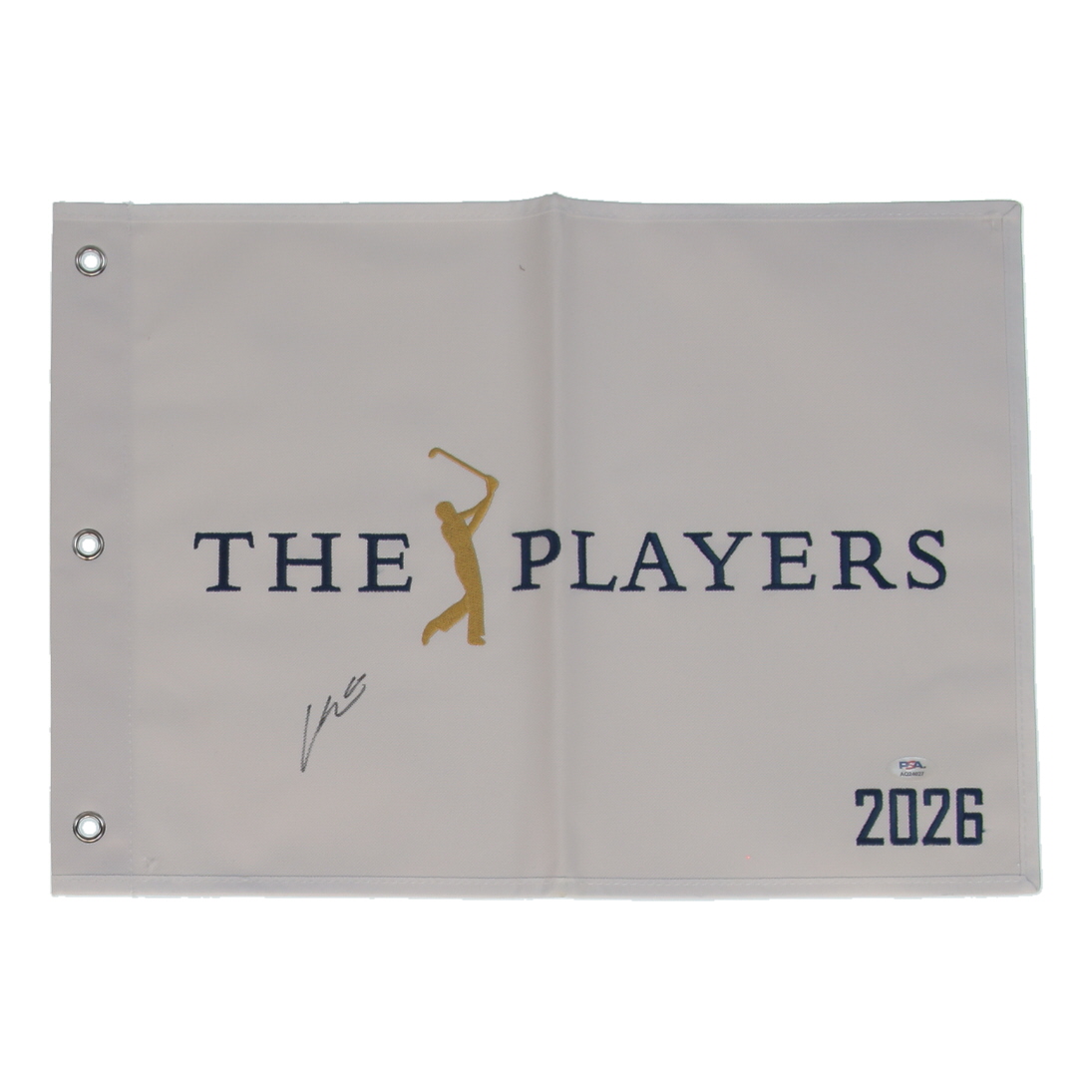 Si-Woo Kim Signed 2026 The Players Championship Golf Pin Flag (PSA) at PristineAuction.com Si-Woo Kim Signed 2026 The Players Championship Golf Pin Flag (PSA) at PristineAuction.com