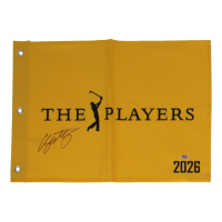 Chris Gotterup Signed 2026 The Players Championship Golf Pin Flag (PSA) at PristineAuction.com