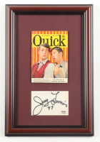 Jerry Lewis Signed 1951 "Quick" Custom Framed Cut Display with Magazine (PSA) at PristineAuction.com