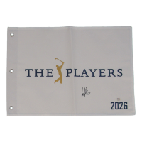 Ludvig Aberg Signed 2026 The Players Championship Golf Pin Flag (PSA) at PristineAuction.com