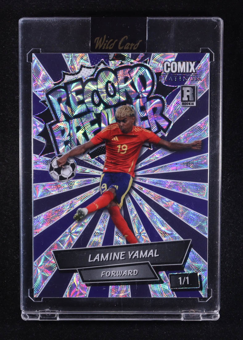 Lamine Yamal 2024 Wild Card Comix Record Breaker Kaleidoscope #LY07 #1/1 RC at PristineAuction.com Lamine Yamal 2024 Wild Card Comix Record Breaker Kaleidoscope #LY07 #1/1 RC at PristineAuction.com