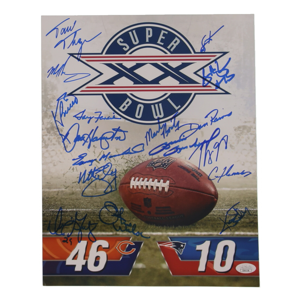 1985 Chicago Bears Super Bowl Champs 11x14 Photo Team-Signed by (17) with Dan Hampton, Mike Singletary, Tom Thayer, & Otis Wilson (JSA) at PristineAuction.com