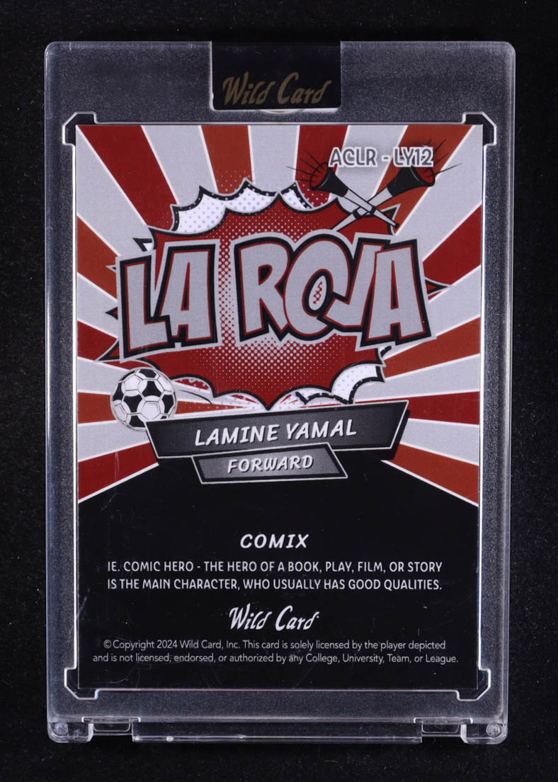 Lamine Yamal 2024 Wild Card Comix La Roja Crystal #LY12 #1/1 RC at PristineAuction.com Lamine Yamal 2024 Wild Card Comix La Roja Crystal #LY12 #1/1 RC at PristineAuction.com