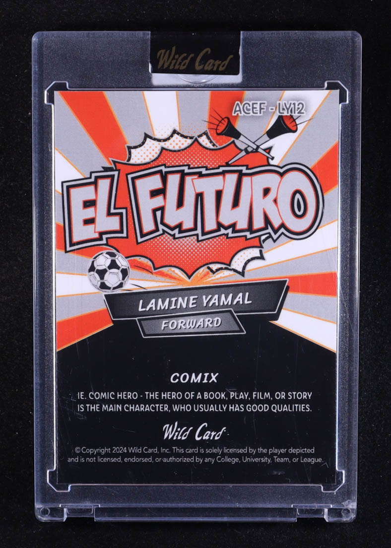 Lamine Yamal 2024 Wild Card Comix El Futuro Shimmer #LY12 #1/1 RC at PristineAuction.com Lamine Yamal 2024 Wild Card Comix El Futuro Shimmer #LY12 #1/1 RC at PristineAuction.com